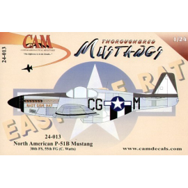 Decals North American P-51B Mustang (1) CG-M 38FS/55FG Cecil R. Watts East Side Rat 