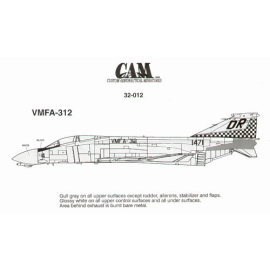 Decals F-4B Phantom 151471 VMFA-312 Checkerboards 