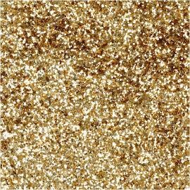 Organic glitter, gold, d: 0.4 mm, 10 gr / 1 box 
