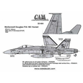 Decals McDonnell Douglas F/A-18C AJ/301 VFA-15 Valions USS JFK 1996 