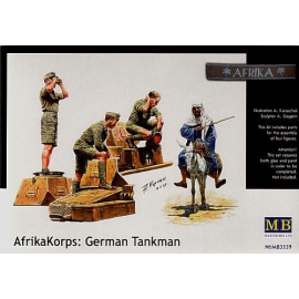 Afrika Korps: German Tank crew WWII Figures
