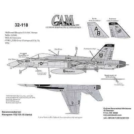 McDonnell Douglas F/A-18C (1)163446 AB/400 CAG VFA-86 Sidewinders USS George Washington 1996