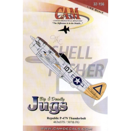 Decals Republic P-47N Thunderbolt (1) 44-88313 No 107 463FS/507FG Shell Pusher le Shima 1945 