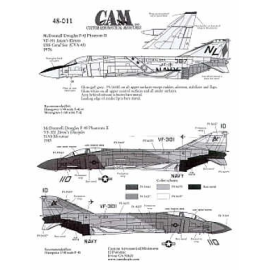 F-4J/S (2) F-4J 153817 NL/101 VF-191 USS Coral Sea 1976 Bi-Centennial F-4S 155749 AA/110 VF-301 NAS Miramar 1983 Ferris camo