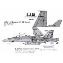 McDonnell Douglas F/A-18D Hornet (1) 163454 AD/300 VFA-106 NAS Jacksonville 1994