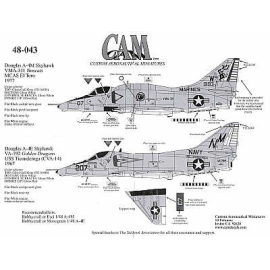 Douglas A-4E/M Skyhawk (2) E 151054 NM/207 VA-192 USS Ticonderoga 158193 WL/07 VMA-311 MCAS El Toro 1977