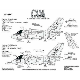 Decals Lockheed S-3A Shadow (2) 159738 AC/63 VQ-6 USS Dwight D. Eisenhower 1995 159403 NF/720 VQ-5 USS Independence 1996 