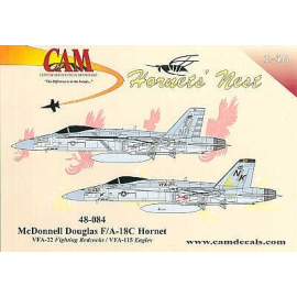 Decals McDonnell Douglas F/A-18C (2) 164012 NH/314 VFA-22 Fighting Redcocks USS Carl Vinson 1999 163440 NK/201 VFA-115 Eagles US