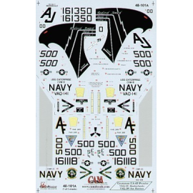 Grumman EA-6B Prowlers (2) 161350 AJ/500 VAQ-141 Shadowhawks USS Enterprise Op Enduring Freedom 2001 161118 AF/500 VAQ-209 Star 