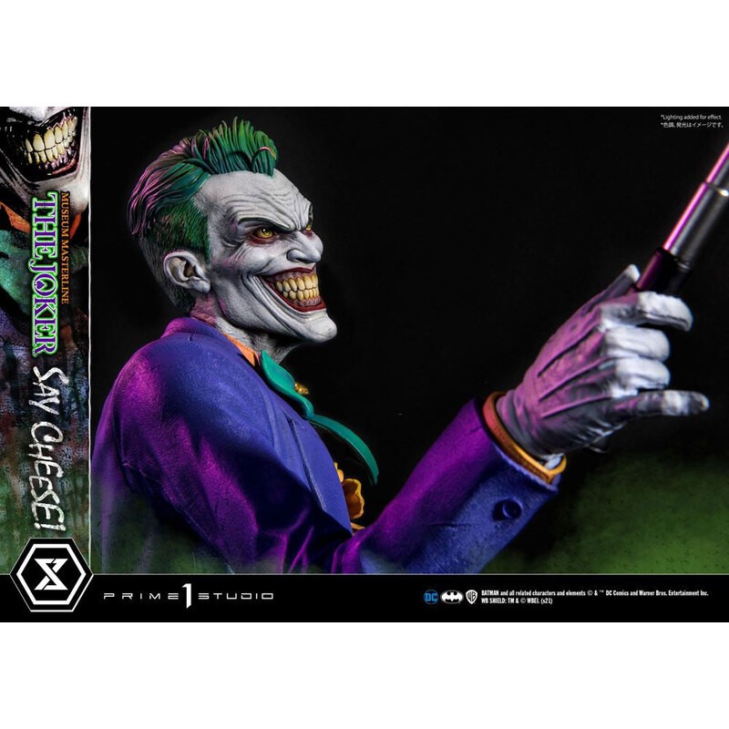 DC Comics statue 1/3 The Joker Say Cheese 99 cm