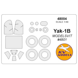 Yakovlev Yak-1B + wheels masks (designed to be used with MODELSVIT MSVIT4801 kits) 