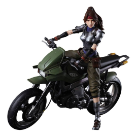 Final Fantasy VII Remake Play Arts Kai Action Figure and Vehicle Jessie & Bike