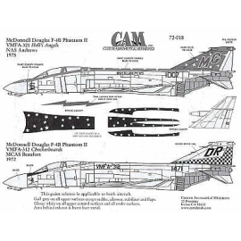 F-4B Phantom (2) 151007 MG/6 VMFA-321 Hell′s Angels NAS Andrews 1975 151471 DR/4 VMFA-312 Checkerboards MCAS Bristol Beaufort