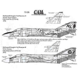 F-4J (2) 153817 NL/101 VF-191 Satan′s Kittens Bi-Cent USS Coral Sea 1976 155781 AG/202 VF-33 Tarsiers USS Independence 1975