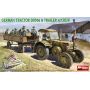 German Tractor D8506 with Trailer & Crew Model kit