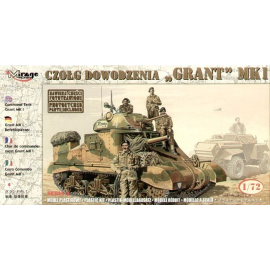 Grant Mk.I command tank with metal figure of Field Marshall Montgomery Model kit
