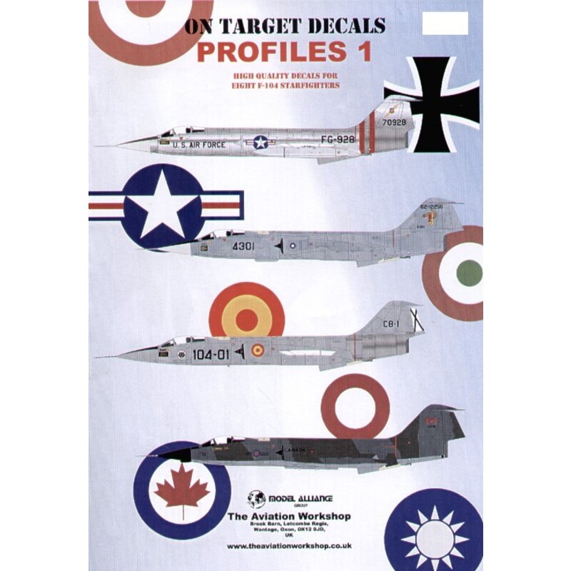 On Target Lockheed F-104 Starfighters (8) Lockheed F-104C 70928 479TFW George Air Force Base 1964 Lockheed F-104G 104770 4th Win