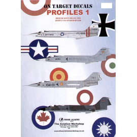 Decals On Target Lockheed F-104 Starfighters (8) Lockheed F-104C 70928 479TFW George Air Force Base 1964 Lockheed F-104G 104770 