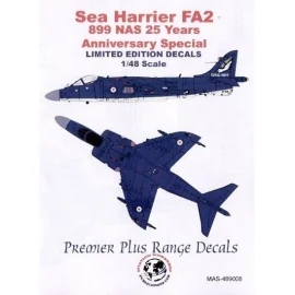 BAe Sea Harrier FA.2 (1) ZH809 899 NAS 25th Anniversary special Overall blue with white undersurfaces