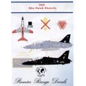 BAe Hawk Stencils. Four sets for use on red/white green/grey camo overall grey and overall black aircraft