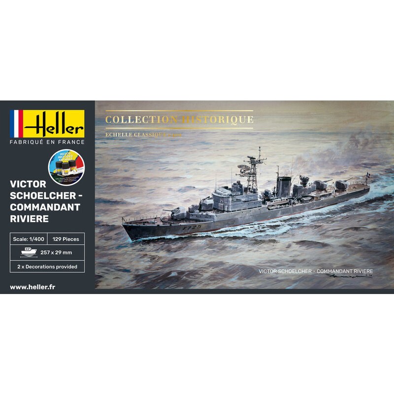 STARTER KIT VICTOR SCHOELCHER - COMMANDANT RIVIERE Ship model kit