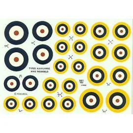 RAF WWII Roundels. Large Type A 65 84 and 100 Type A1 63 64 66 77 84 100 (RAF Roundels)