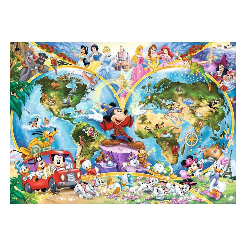 Disney World Map Puzzle Ravensburger Puzzle Disney Puzzle Disney World Map (1000 Pieces)...