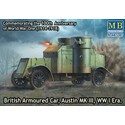 British Armoured Car, Austin, MK III, WW I Era