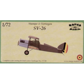 Stampe & Vertogen SV-26. Decals Belgium Airplane model kit
