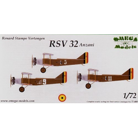 RSV-32 Anzani. Decals Belgium 5 9 and 11 Model kit