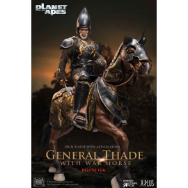 Planet of the apes statue General Thade and Horse 30 cm