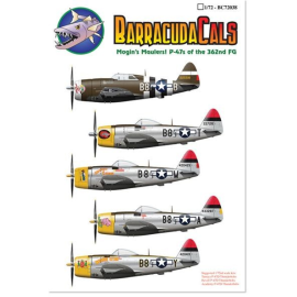 Decals Republic P-47D Thunderbolts of the 379th FS/362nd FG Mogin's Maulers! (5) 