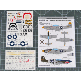 Decals North-American P-51 Mustang Nose art, Part 1 WITH STENCILS 