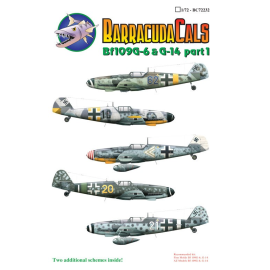 Decals Messerschmitt Bf-109G-6 and G-14 Part 1 