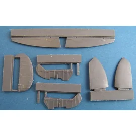 Supermarine Spitfire Mk.IX control surfaces early (designed to be assembled with model kits from Airfix)