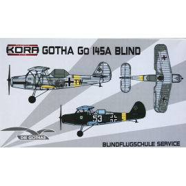 Gotha Go-145A Blind Complete plastic kit - new tooling with 4 decal options, resin casted canopy and resin update Model kit