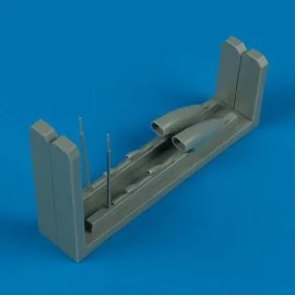 Focke Wulf Ta 154 air intakes & pitot tube (designed to be assembled with model kits from Hasegawa)