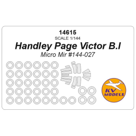 Handley-Page Victor B.I + wheels masks (designed to be used with Micro Mir kits) 144-027) 