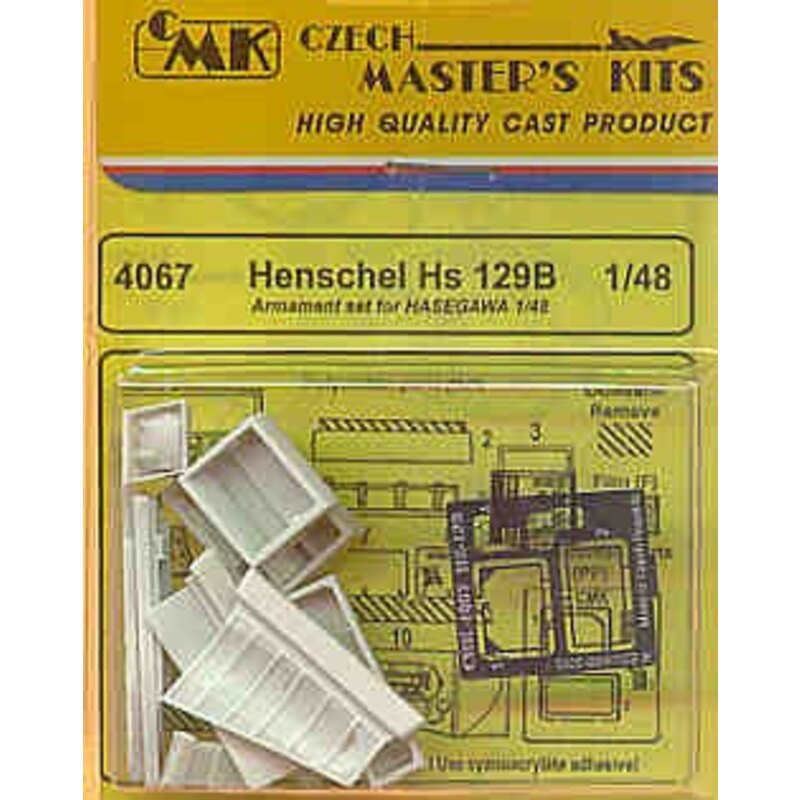 Henschel Hs 129B armament set (designed to be assembled with model kits from Hasegawa)