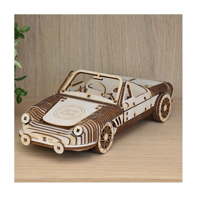 Le coupé sport Wooden model kit