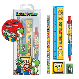 Super Mario stationery set 5 pieces 