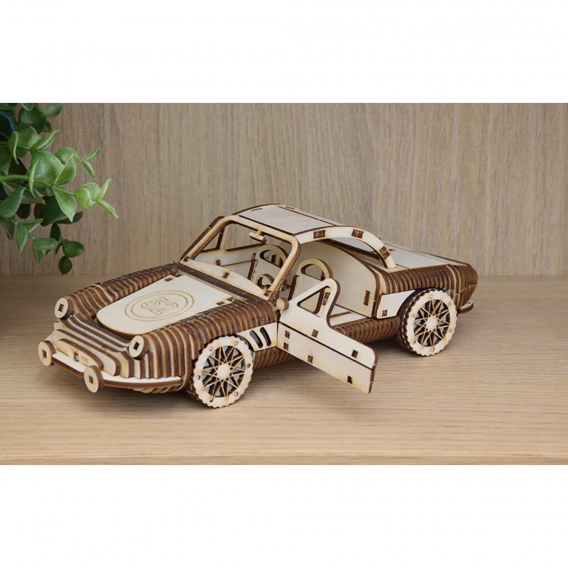 Le coupé sport Wooden scale model