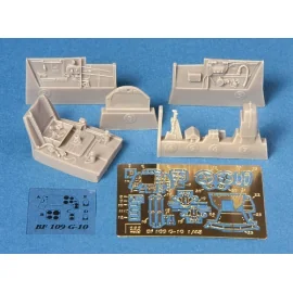 Messerschmitt Bf 109G-10 cockpit set (designed to be assembled with model kits from Hasegawa)