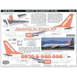 Decals Boeing 737-300 easyJet G-EZYG Phone and Agencias de Viajes NO 