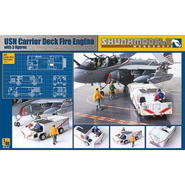 1 x USN Fire Engine as used on flight deck plus 3 x figures (including one driver) 