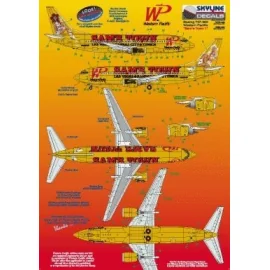 Boeing 737-300 WP Western Pacific N955WP Sam′s Town 1 includes photo etch parts. Designed to fit Skyline kit SKY4403A.