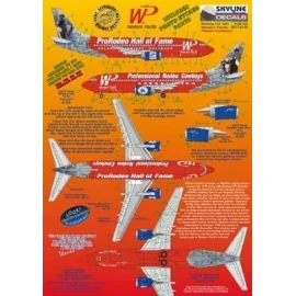 Boeing 737-300 WP Western Pacific N375TA ProRodeo Hall of Fame/Professional Rodeo Cowboys includes photo etch parts.Designed to 