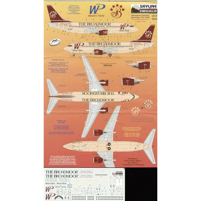 Boeing 737-300 THE BROADMOOR N947WP