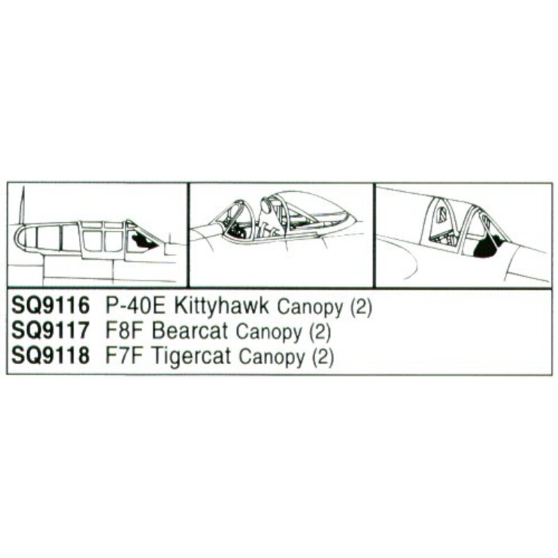 Grumman F7F Tigercat x 2 (designed to be assembled with model kits from Monogram)