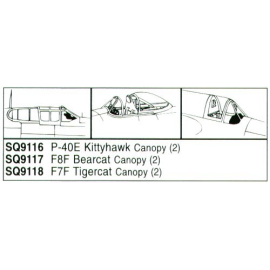 Grumman F7F Tigercat x 2 (designed to be assembled with model kits from Monogram) 